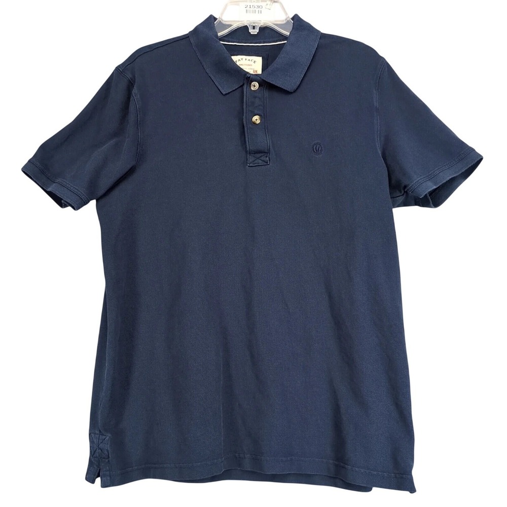 Fat Face UK Navy Polo Shirt Mens XL Logo‎ Casual Cotton Classic Preppy British